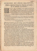 Mémoire du sieur Helvétius, sur les maladies des bestiaux  by HELVETIUS Jean-Claude-Adrien
