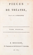 Pièces de théâtre   by IMPRESSION DE BOULOGNE]. CORSANGE DE LA PLANTE Jean-François-Jacques