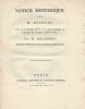 Notice historique sur M. M&eacute;chain, lue, le 5 messidor an 13 [24 juin 1805], &agrave; la s&eacute;ance publique de l'Institut des sciences, lettres et arts . DELAMBRE ...