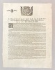 Extrait du bail fait par Sa Maiest&eacute; &agrave; Me Iean Breton, de la Ferme g&eacute;n&eacute;rale du tabac & marque de l'estain, sign&eacute; par le Roy, B&eacute;chameil . TABAC 