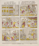 La Mort du Duc de Berry, assassiné à Paris le 13 février 1820.  - De Dood van den Hertog van Berry, vermoord te Parys den 13 februarius 1820  par IMAGERIE FLAMANDE 