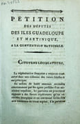 Pétition des députés des îles Guadeloupe et Martinique à la Convention nationale   by ANTILLES  - Image 1