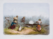 Chasse au crocodile Ile de Java. Lithographie en couleurs  by CHASSE - LITHOGRAPHIE EN COULEURS 