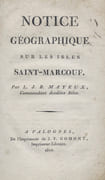Notice géographique sur les isles Saint-Marcouf   by MAYEUX-DOUAL Louis-Jean-Baptiste