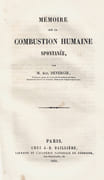 Mémoire sur la combustion humaine spontanée   by DEVERGIE Marie-Guillaume-Alphonse