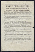 Eau ophtalmique, de Mr. Bourgeois, rue Ticquetonne, n° 12   by OPHTALMOLOGIE 