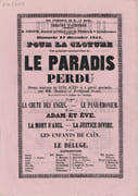Théâtre d'Auxerre. Dimanche 27 décembre 1857, pour la clôture, une première représentation de Le Paradis perdu, drame nouveau en cinq actes et à grand spectacle, par MM. Dennery et Ferdinand Dugué (...)  by THEÂTRE 