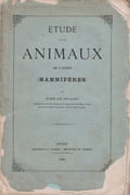Etude sur les animaux de l'Anjou (mammifères)   by SOLAND Aimé de
