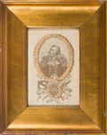 G. Washington. Liberty Prosperity.... WASHINGTON (G.) - PORTRAIT SUR SOIE 