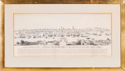 A South Prospect of Ye flourishing City of New-York in the Province of New-York, North America   by LITHOGRAPHIE - NEW-YORK 