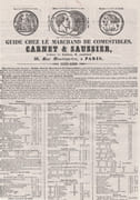 Guide chez le marchand de comestibles. 1859-1860  by GASTRONOMIE]. CARNET & SAUSSIER 