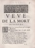 Veu&euml; de la mort. Discours en vers . JESUITES]. LE BRETON Charles