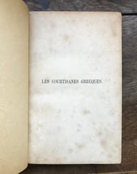 Les courtisanes Grecques