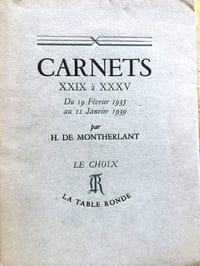Carnets XXIX à XXXV 
Du 19 février 1935 au 11 janvier 1939