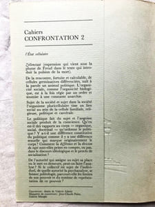 L'Etat Cellulaire - Cahiers confrontation (Aubier) - Août 1979 - N°2