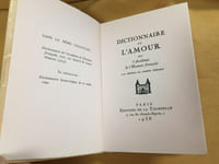 Dictionnaire de l'amour