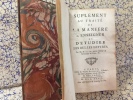 Supplément au traité de la manière d'enseigner et d'étudier les Belles Lettres. ROLLIN Charles, ancien recteur de l'Université de Paris