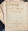 "L’oeuvre et l’image. Revue mensuelle de l’art contemporain et du livre illustré". 2ème Année, n°8, août 1901. Henri BLANDIN, ROCHEGROSSE, Camille ...