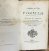 "Chefs-d’Oeuvre de Pierre CORNEILLE" suivi de "Chefs-d’Oeuvre de Thomas Corneille revus sur les dernières éditions originales" - 5 volumes + 1 volume. ...