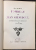 Tombeau de Jean Giraudoux. Jean de BEER - DOUKING
