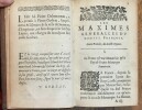 Les Maximes Generalles du Droict Français, divisées en trois livres, Dédiées au Roy – 1631. Pierre DELOMMEAU