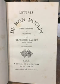 Lettres de mon moulin, impressions et souvenirs