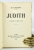 Judith. Jean GIRAUDOUX