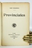 Provinciales. Jean GIRAUDOUX