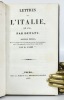 Lettres sur l'Italie en 1785. Charles DUPATY