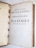 Nouvelles réflexions ou sentences et maximes morales - deuxième partie. François, duc de La Rochefoucauld