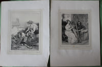 Album de douze sujets composés et lithographiés par A Devéria 1830 - avec autographe