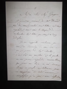 Lettre autographe signée