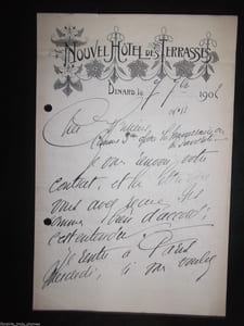 Lettre autographe signée (lot de 8)