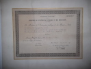 Nomination en tant qu'officier d'académie (palmes académiques). Léon Segond