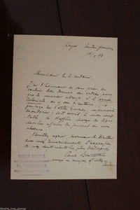 Lettre autographe signée