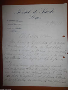 Lettre autographe signée