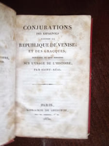 Conjurations des Espagnols contre la république de Venise et des Gracques.