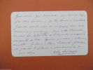 Lettre autographe signée. Lambert Albert (1847-1918), acteur et auteur de comédies, de l'Odéon.