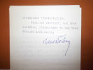Lettre signée. Flers Robert de (1872-1927), écrivain. 
