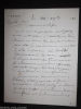 Lettre autographe signée. Lamorte Henri (1823-1884), député puis sénateur de la Drôme.