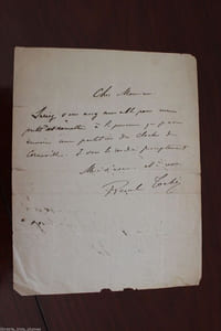 Lettre autographe signée