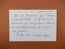Lettre autographe signée. Breffort Alexandre (1901-1971), journaliste au Canard Enchaîné. 