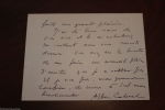 Lettre autographe signée. Cahuet Albéric (1877-1942), journaliste, écrivain.