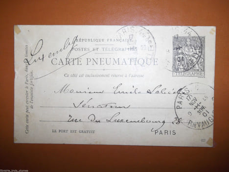 Lettre autographe signée. Berenger René (1830-1915), homme politique, magistrat.