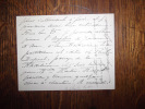 Lettre autographe signée. Godard Magdeleine (fin XIX°-début XX°), violoniste, soeur du compositeur Benjamin Godard.