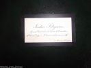 Carte autographe. Seligman Justin (XIX°), avocat général à la cour de cassation actif entre 1884 et 1910.