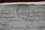 Pièce autographe signée - enrolement pour l expédition de la Vendée. Vendée - Laboureau Jean-Baptiste, médecin, membre du comité de salut public. 