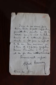 Lettre autographe signée. Bruneau Alfred (1857-1934), compositeur, chef d'orchestre.