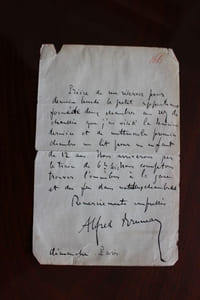 Lettre autographe signée