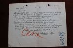 Lettre autographe sign&eacute;. Charpentier-Mio Maurice (1881-1976), artiste.